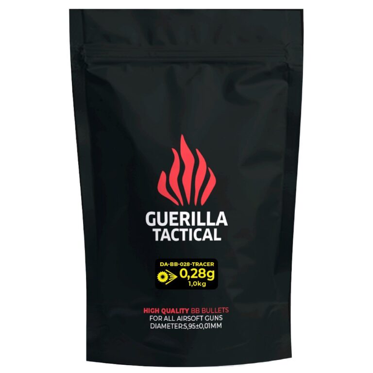 Μπίλιες Airsoft TRACER Guerilla Tactical 0,28 g – 1 kg, Glow in the Dark